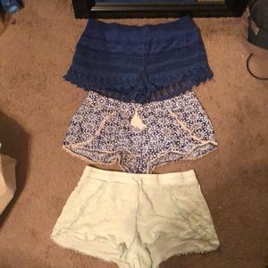 Set of 3 comfy cute shorts